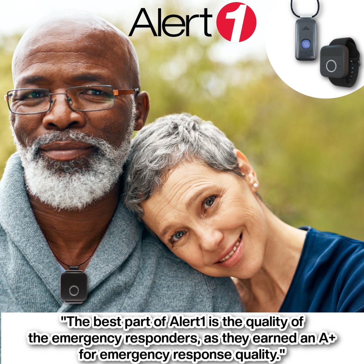 Get the 24/7 emergency monitoring service rated A+ in reviews! Lowest prices for life-saving service, #free equipment use, invaluable peace of mind. Call Alert1 now at 888-981-9844 or visit Alert-1.com.

#aginginplace #SeniorSafety #peaceofmind
