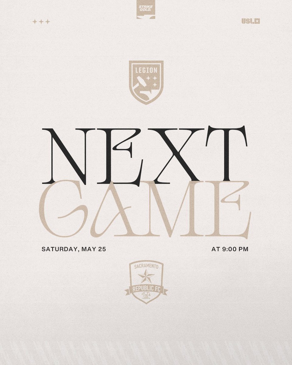 We've got a late one coming up. The Black & Gold will travel to California to take on Sacramento Republic FC.