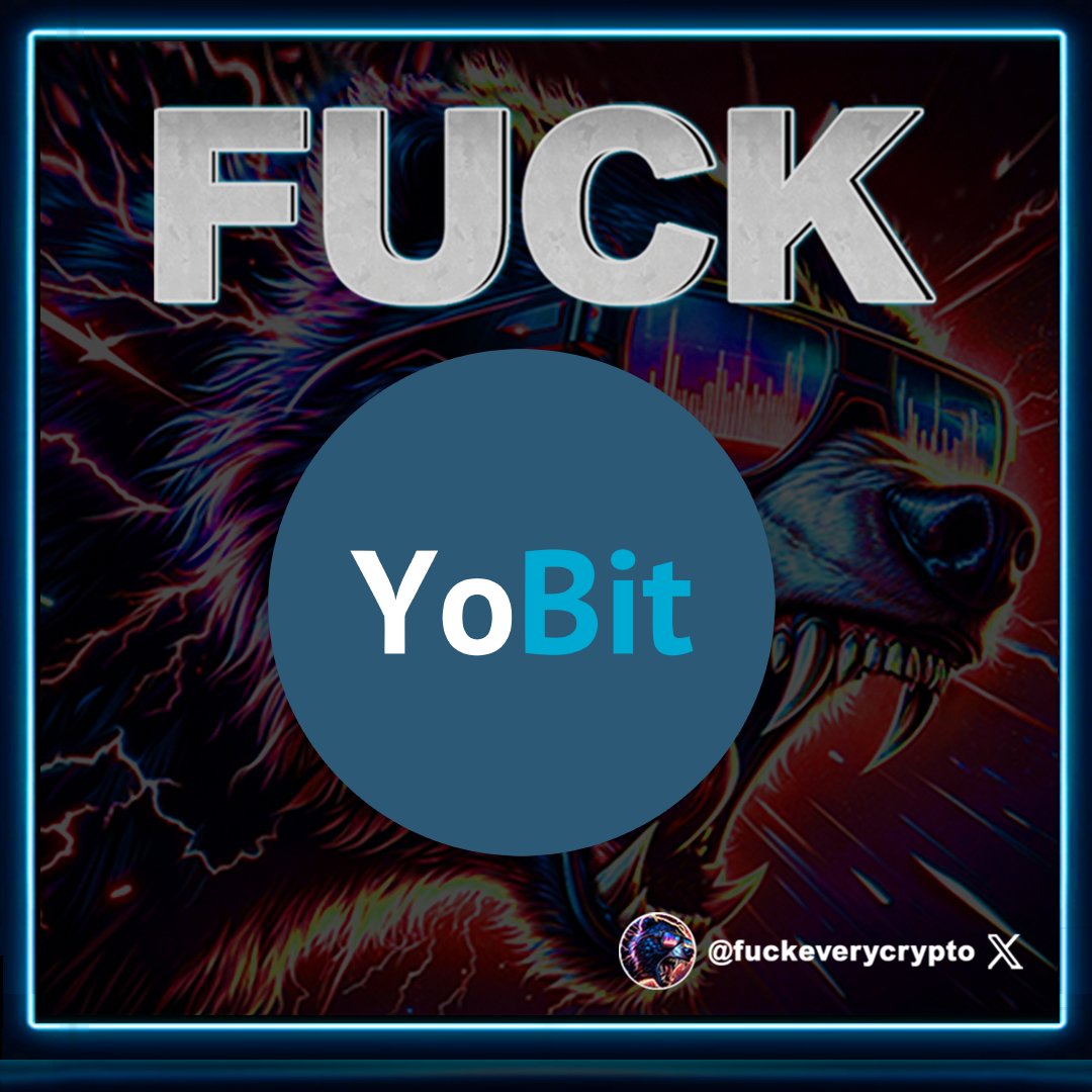 fuckeverycrypto's tweet image. Fuck YoBit Exchange! #YoBit #YoBitExchange #Exchange - Buy $FEC CA: 92oif8GL4tCAL4WRUEokg62zruP3ef1eDN5xcRXh2as3 #FuckEveryCrypto #SolanaMemecoin
