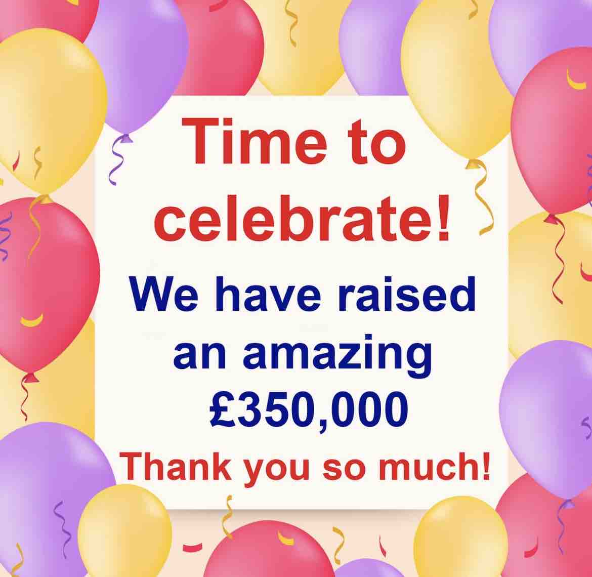 This is absolutely AMAZING!  You have now raised over £350,000 and we still have 2 hours to go.

Thank you so much for all your support so far, please keep sharing and help us raise as much as possible in the next couple of hours.
charityextra.com/pth