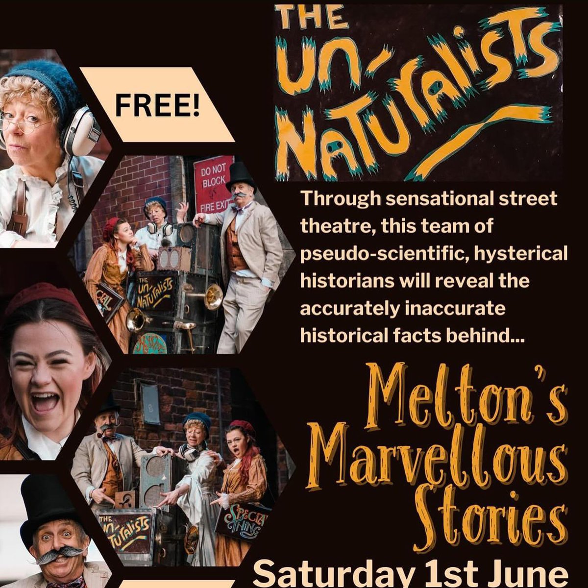 📅 Date for the diary, enjoy some fabulous Street Theatre & Melton’s Marvellous Stories on Saturday 1st June. For more information and to book your FREE tickets, sign up on Eventbrite @meltontimes @MyMelton6 @MeltonDirectory @nemmtweets #melton #meltonmowbray #streettheatre