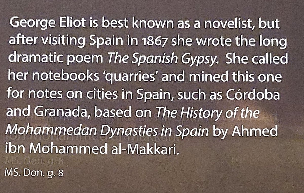 DrSarahOlive's tweet photo. I was thinking about how well George Eliot calling her notebooks 'quarries' gels with her identity as a Midlands writer 🪨⛏️ Nicely echoed by the curator's description of her 'mining' them in her creative writing. @bodleianlibs #WriteCutRewrite https://t.co/dmhjNziFDA