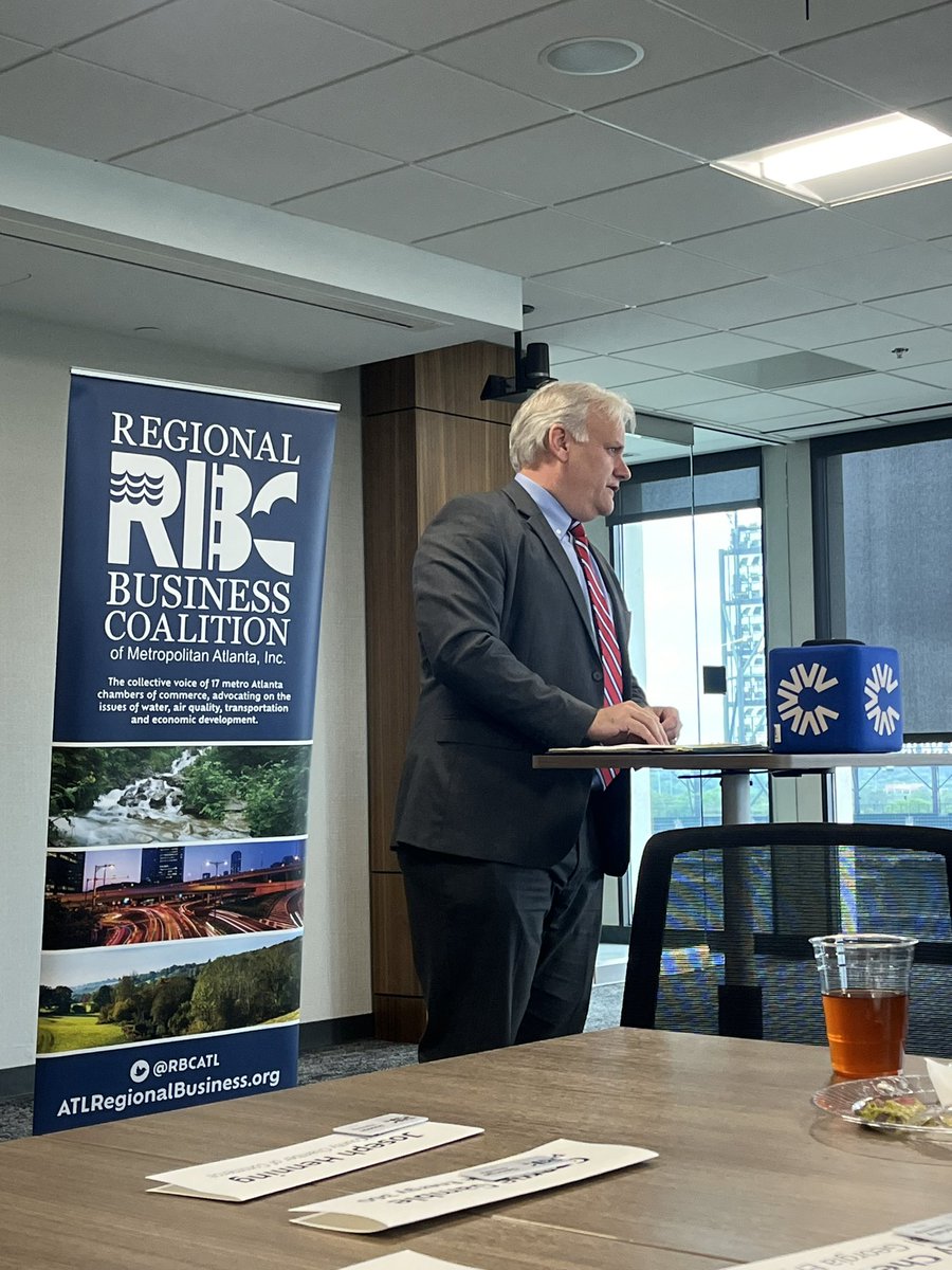 Thank you to Jud Turner for speaking at last week’s quarterly RBC board meeting and thank you to all who joined us. The board received an insider’s update on all things water in Georgia- a very informative meeting!
As always, thank you to our gracious host <a href="/CobbChamber/">Cobb Chamber</a>