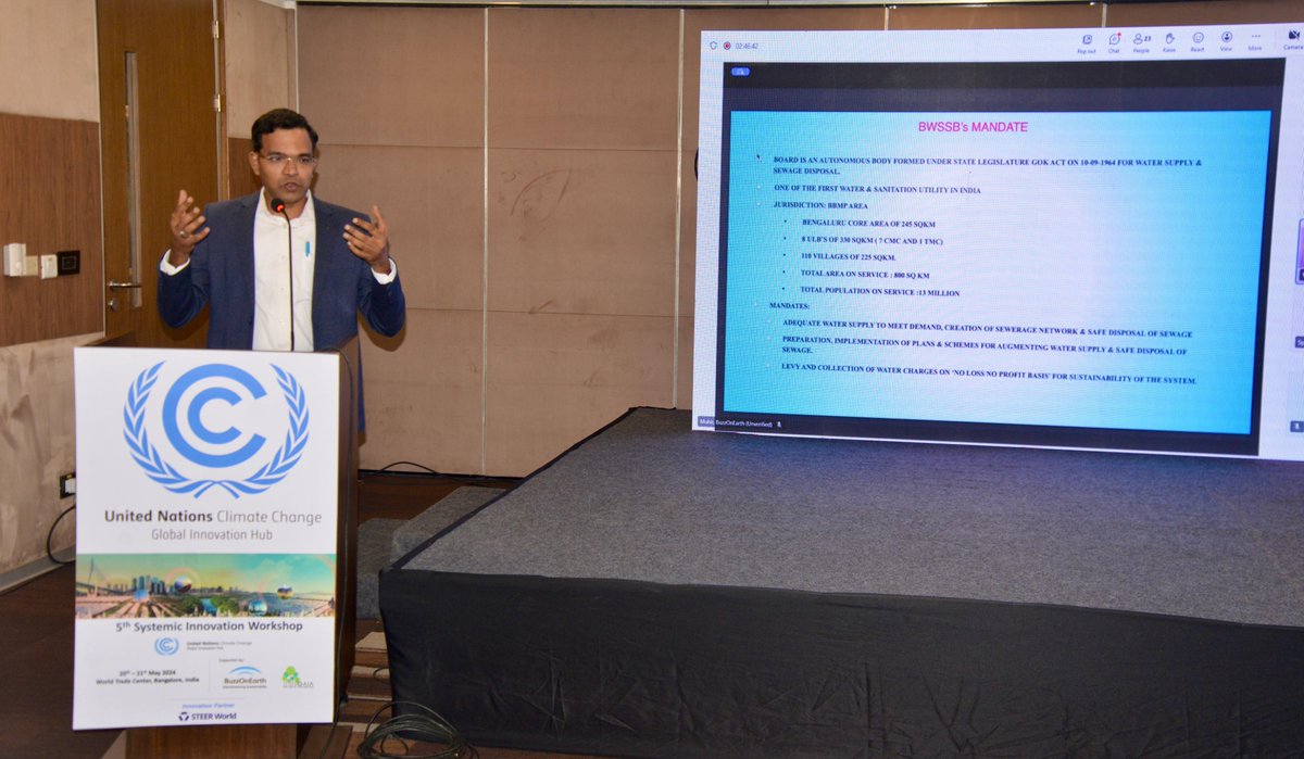 PrasathIas's tweet image. Together, we can pave the way for a resilient and water-secure future for our beloved city.
Bangalore Water Supply and Sewerage Board
#SustainableBengaluru #WaterConservation #UNClimateChange #InnovationForFuture