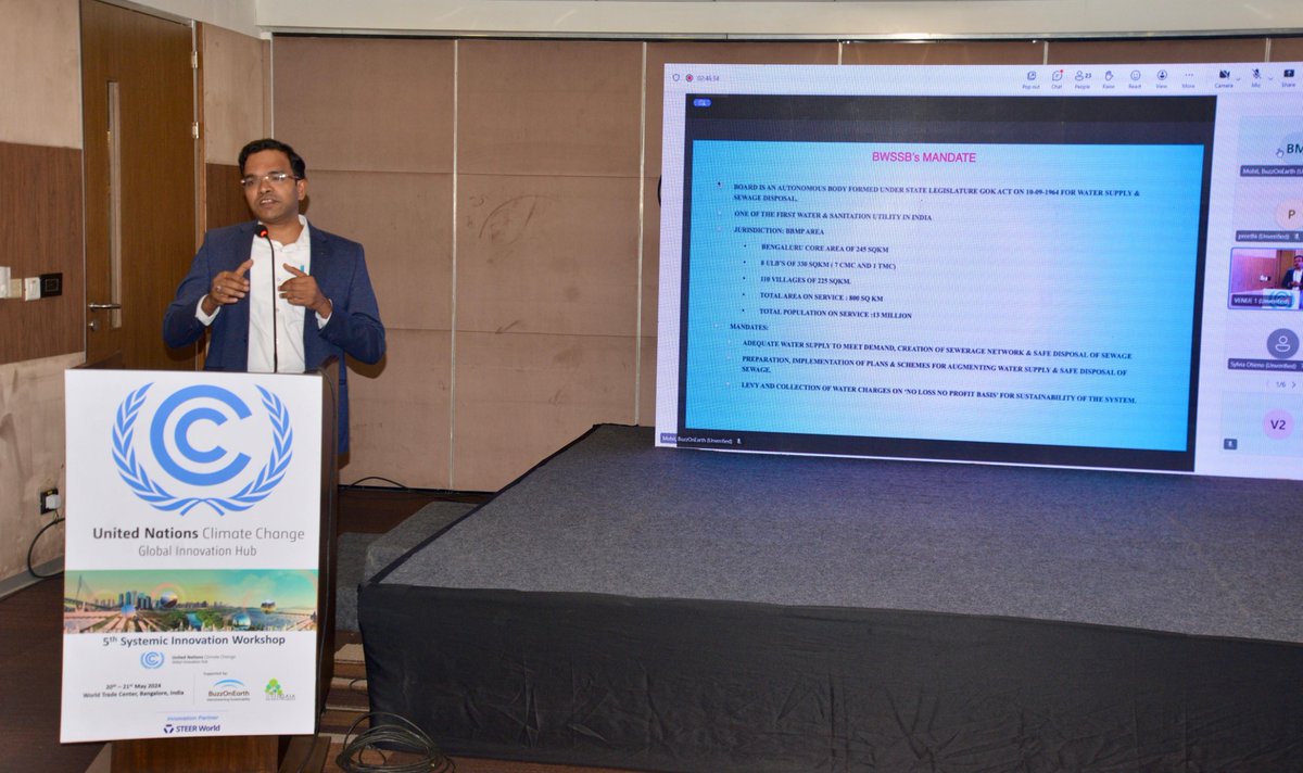 PrasathIas's tweet image. Together, we can pave the way for a resilient and water-secure future for our beloved city.
Bangalore Water Supply and Sewerage Board
#SustainableBengaluru #WaterConservation #UNClimateChange #InnovationForFuture