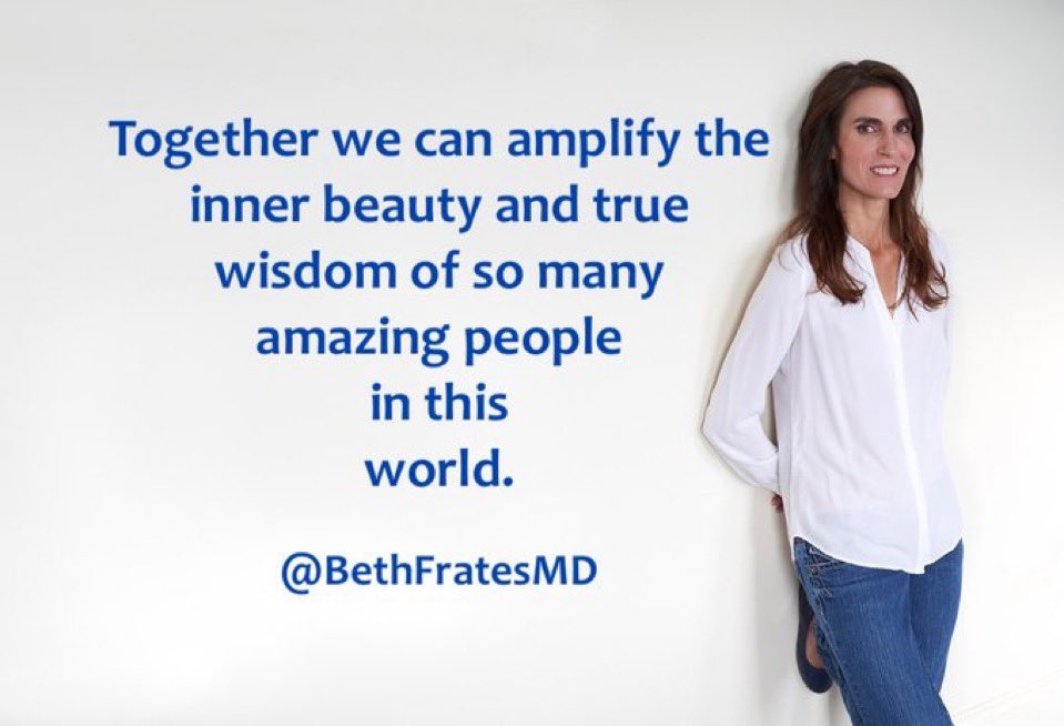 Beautiful wisdom by my friend @BethFratesMD Let’s bring out the best in people ~ let’s magnify their strengths and unique gifts. ✨ #amplify #innerbeauty #leadership