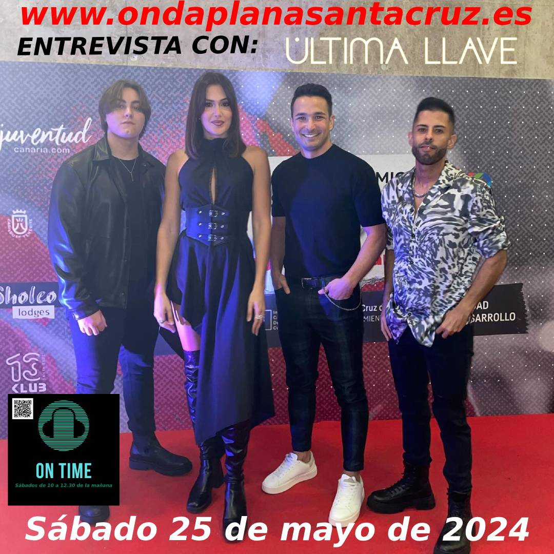 Nueva semana y anunciamos nuestras entrevistas para este sábado en ON TIME. Tenemos a un grupo con un trabajo nuevo que va a revolucionar las canciones del verano. @ultimallave