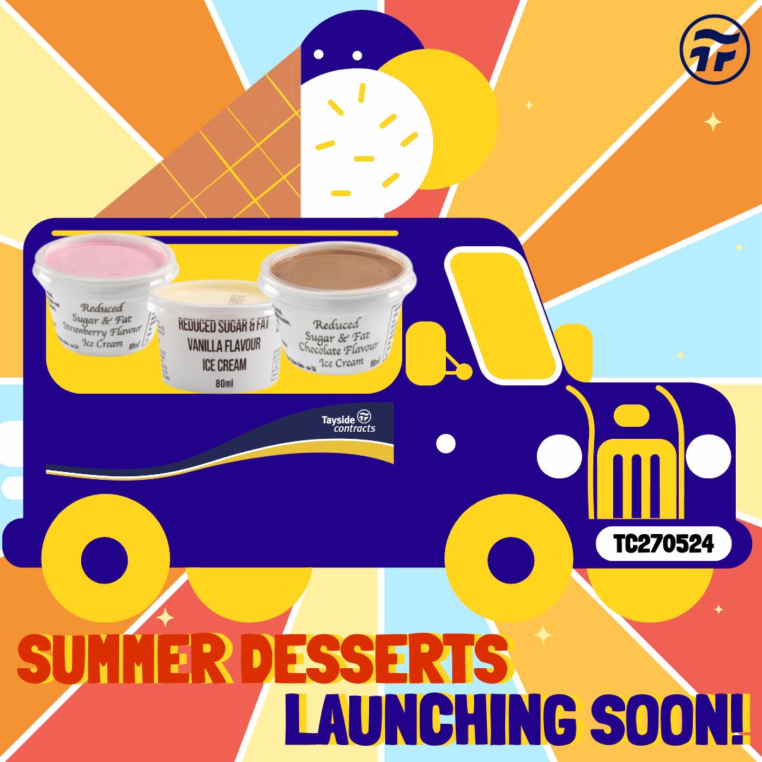 👋Toot Toot, Ice Cream will be arriving at Tayside Secondary School Kitchens soon. 🌞 The much anticipated ‘launch of the year’ is almost here. 🚀 Find Ice Cream tubs and Rocket Lollies in your dinner hall from the 27th May. 🍨 😍Let us know your favourite flavour!