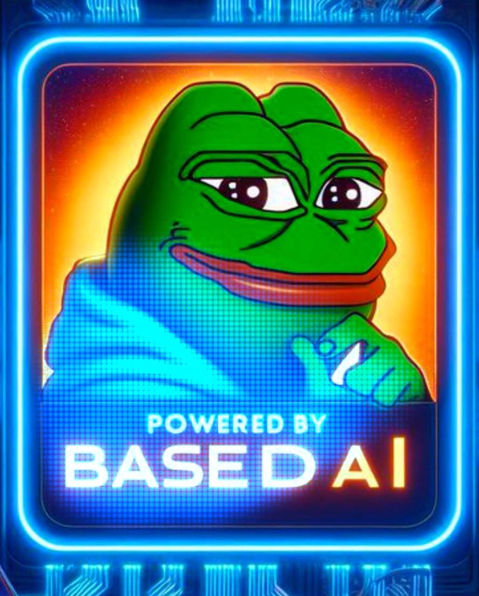 Based Ai by <a href="/pepecoins/">Pepecoin</a> showcases the team innovation in driving industry first AI and blockchain technologies.

You guys know my support for THE OG Pepecoin &amp; BASED Ecosystem. 

Yeah we are legit handing a away $1000 worth of <a href="/getbasedai/">BasedAI</a> token to someone who..

- Follows