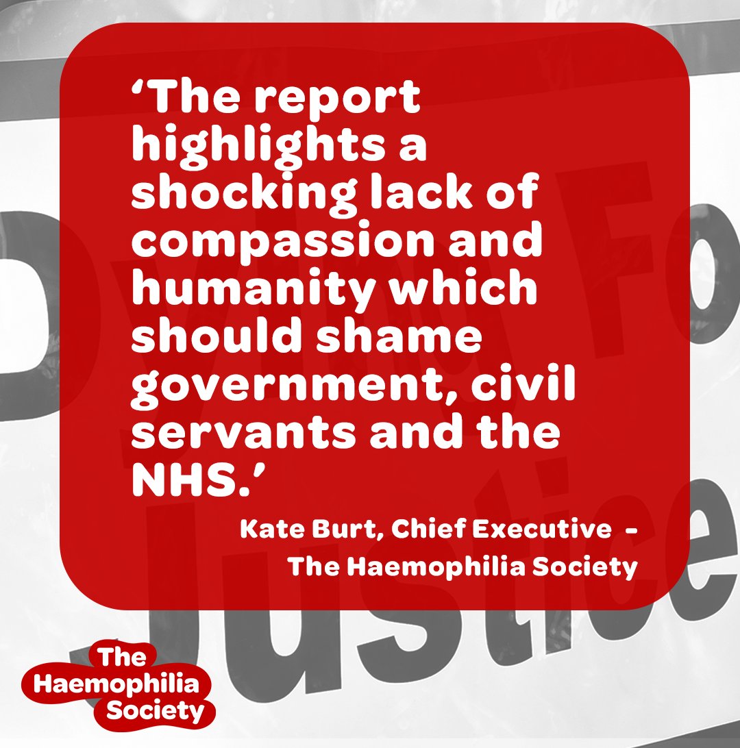 The findings of the report are a damning indictment on those in power. Those who who so many trusted and were let down in the most devastating way.

#InfectedBloodInquiry #ContaminatedBlood