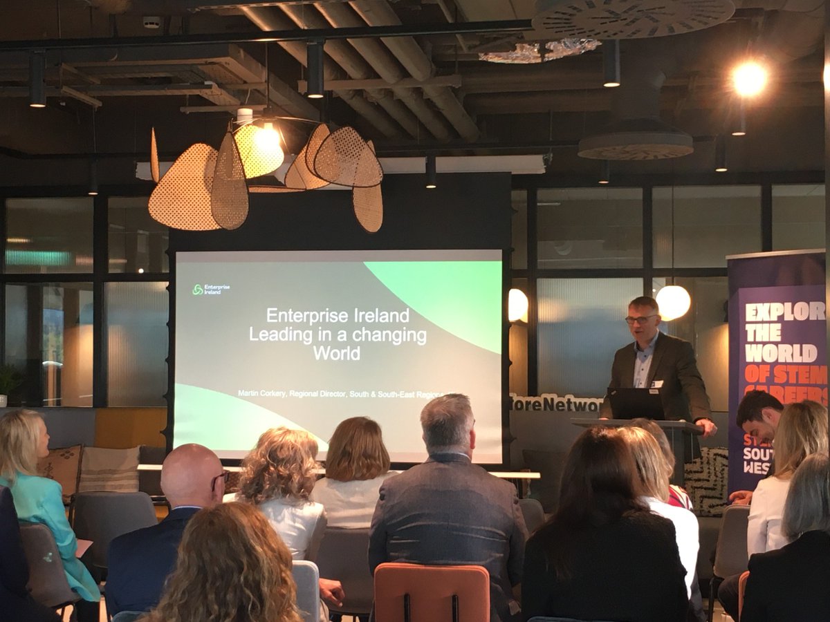 Thank you to everyone who attended our recent Leadership Dialogue where Martin Corkery, Regional Director <a href="/Entirl/">Enterprise Ireland</a>  delivered an inspiring keynote address. 

Thank you also to <a href="/GlandoreNetwork/">Glandore</a> for hosting the event at their stunning offices in Cork!