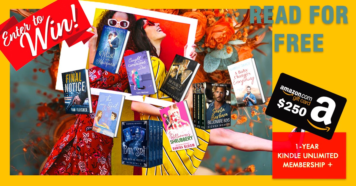 book_throne's tweet photo. 🔔📚🍂READ FOR FREE🍂✨
🔥Start Binge-Reading for a Chance to Win.🔥
🎁 We're giving away a 1-Year Kindle Unlimited Membership + a whopping $250 Amazon Gift Card to one lucky reader. Enter our giveaway for a chance to win.
https://t.co/1VDEN2Tmei
#KindleUnlimited  #kindledeals https://t.co/502Os3lg8b