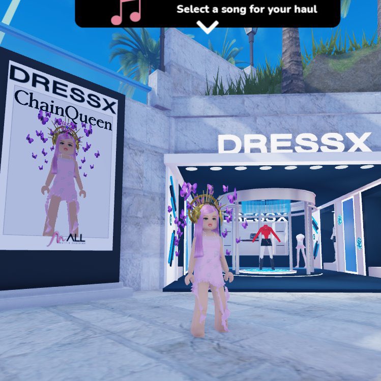 We launched our @dressxcom Store in @Roblox 🚀🚀🚀 Visit our partners @brandnewverse_ and explore The Outfit Shopping Mall! Image below featuring @chainQueenDCL 💙 #roblox #robloxgiveaways #ugclimited #robloxugc #robloxcommunity