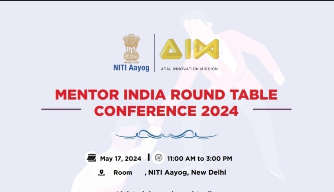 helloalokjee's tweet photo. I had the privilege of attending the Mentor India Round Table Conference 2024 organized by the Atal Innovation Mission #AIM at the #NITIAayog premises, dedicated to fostering an innovation culture in nation. 
I was honored to be selected once again as a Regional Mentor of Change. https://t.co/LkPobqed5S