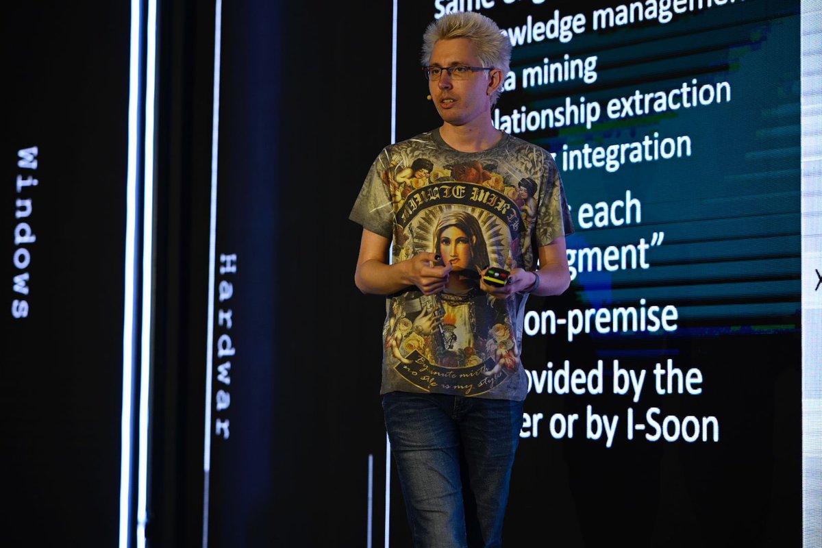 The remarkable Ivan Kwiatkowski guided us through a deep dive into the intricate relationships between commercial cyber actors and governmental agendas, revealed thanks to the massive I-Soon leak.