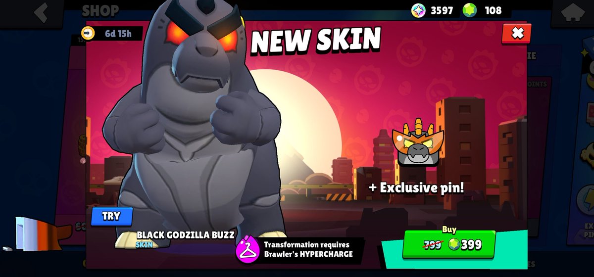 ChristianFerris's tweet photo. @BrawlStars 799 gems for hyper charge skins?!?! Even for me, it's discounted because I have the others. But I bought every single monster egg for yall to turn around and make a skin variant cost more than a legendary skin. Even legendary skin variants cost 50 gems after buying the main color https://t.co/iYuOwqKIYX