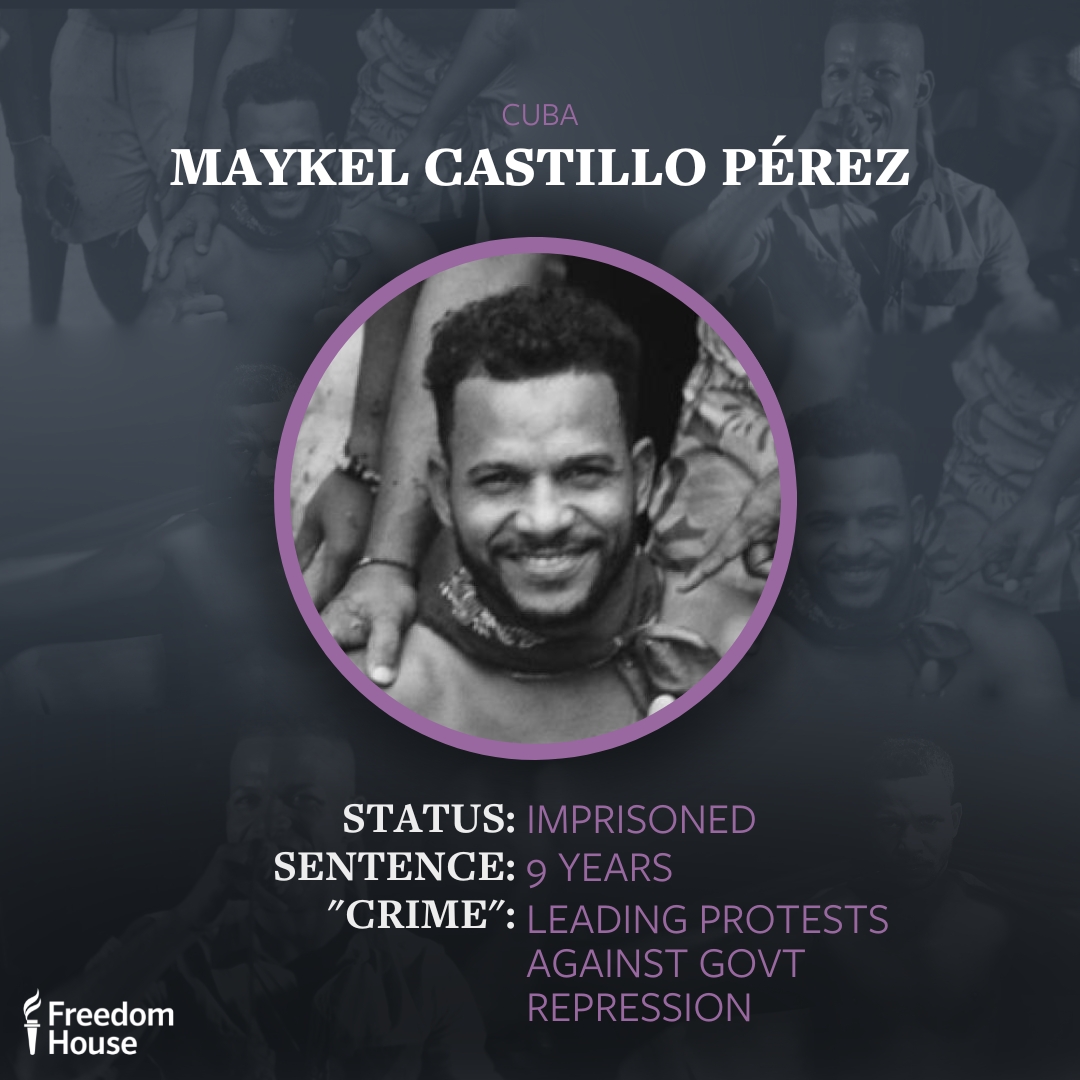 Yesterday marked three years since musician Maykel Castillo Pérez was unjustly arrested by Cuban authorities.

While in prison, Maykel has been beaten and forced to endure other inhumane conditions. We again call for his immediate and unconditional release! #FreeThemAll

More:
