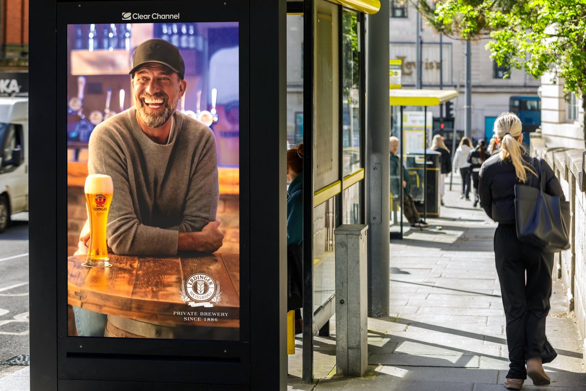 Farewell Jürgen Klopp! Marking the end of an incredible era, @ErdingerAF_UK activated a celebratory DOOH campaign for Klopp ahead of his final game as @LFC’s manager. ⚽️ @GroupMWorldwide @MediaComNorth #OOH #PlatformForBrands