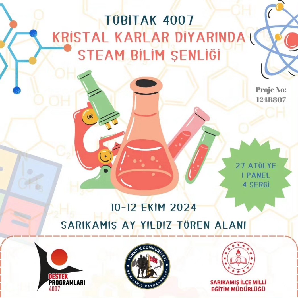 bilimsenligi365's tweet photo. Sarıkamış'ın ilk ve tek TÜBİTAK 4007 Bilim Şenliği 10-12 Ekim 2024’te bizlerle!

#BilimSeninleŞenlenecek

@Tubitak
@ProfHasanMandal
@tcmeb
@KarsValiligi
@ziyapolat73   
@kafkasedutr
@karsmem
@KafkasProjesi 
@TC_Sarikamis
@sarikamis_mem  
@sarikamisbeltr https://t.co/S9OVtmhJGd