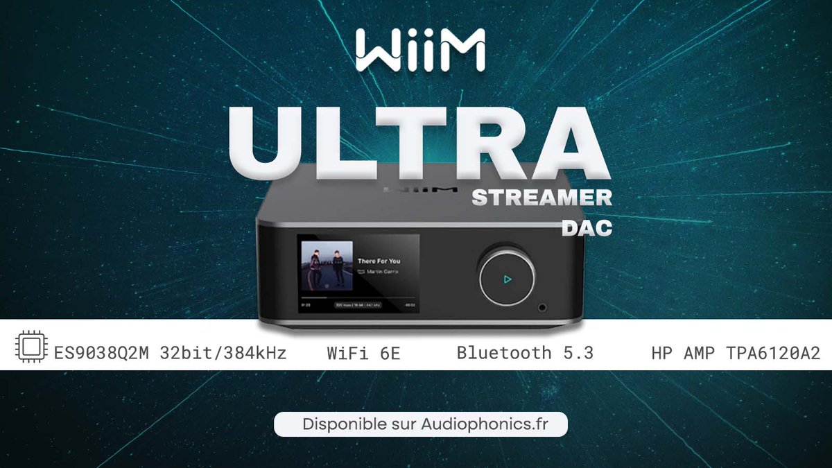 Découvrez le ✔️ WIIM ULTRA ✔️, un Streamer/DAC tout-en-un haute performance ! 🤯 👉 audiophonics.fr/fr/lecteurs-re…