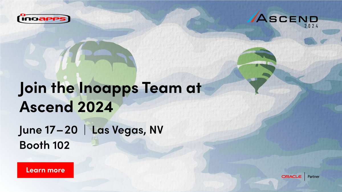 It's one montWe're looking forward to lh to Ascend 2024 in Las Vegas and we're excited to announce that we'll be exhibiting at the event. Come meet the Inoapps team at booth 102 in the exhibit hall.