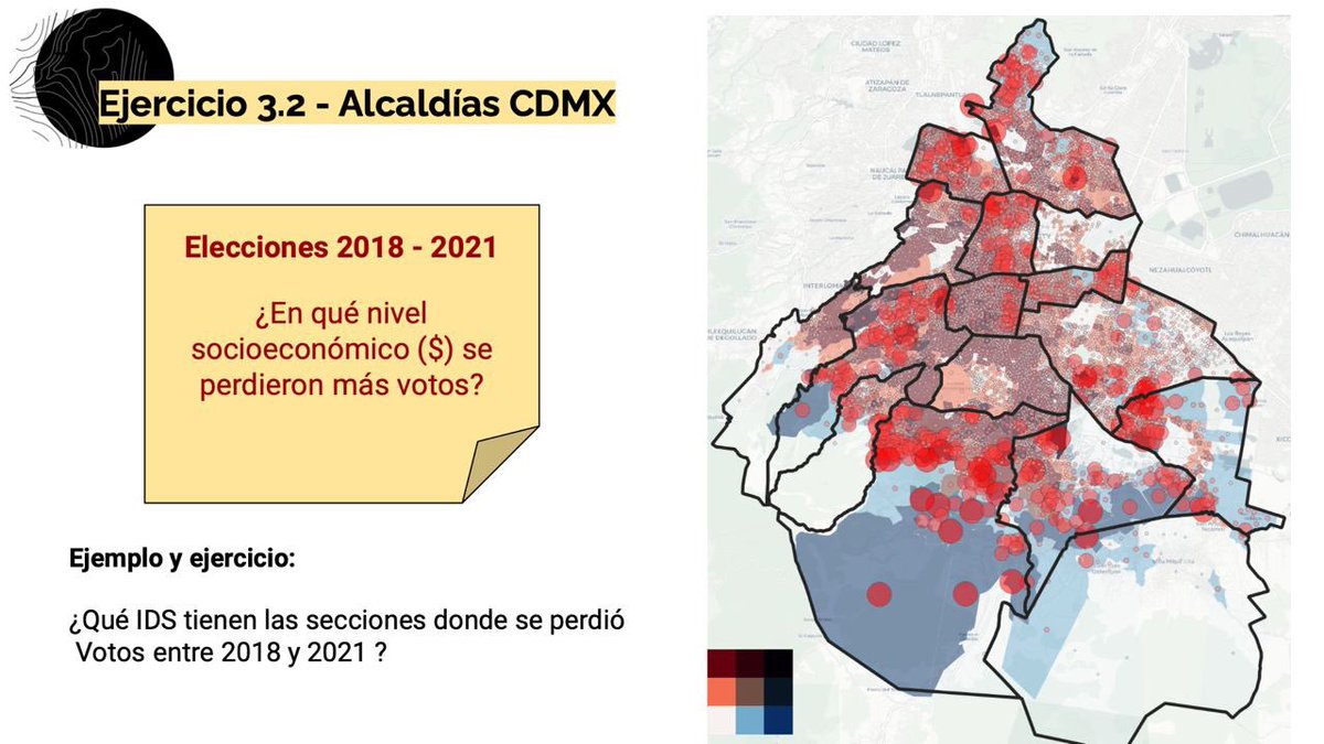 Buenos días 🌞 aún pueden sumarse a nuestro curso Elecciones y Desigualdades en #QGIS 🗳️🗺️ inscripciones de hoy con 20% descuento!

- Lunes 20, martes 21 y miércoles 22 de mayo - vía Zoom - 6 a 9 pm 🕘 

Registro aquí - pluralescuela.mx/elecciones-y-d
