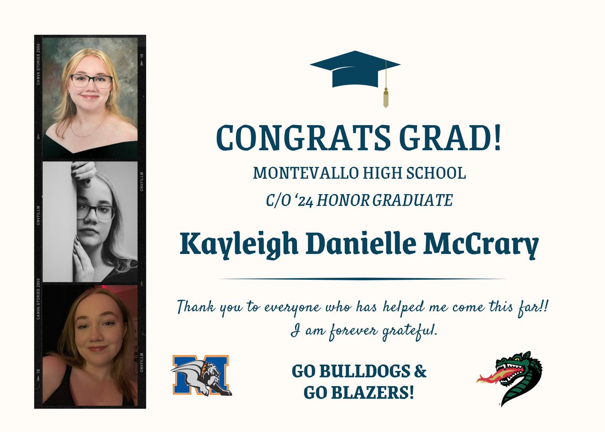 jblakemccrary's tweet photo. Wow, today, my firstborn graduates from high school! 🎓💙🧡 #TryingNotToCry 🥹 https://t.co/cJXLWnKGb1
