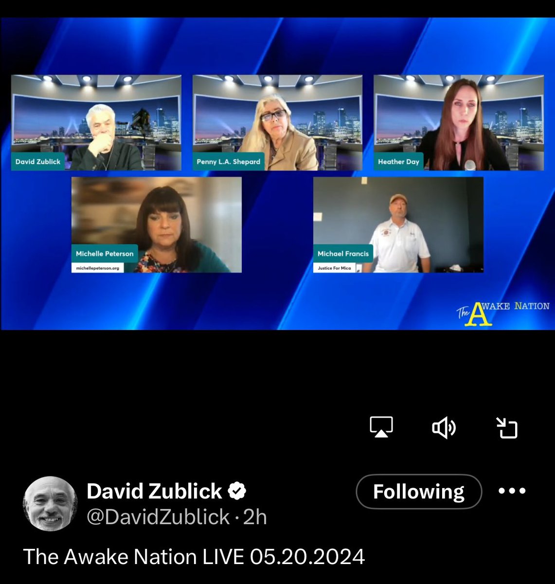 thenerdincharge's tweet photo. Thank YOU @DavidZublick for creating a TV NETWORK that reaches real people with REAL STORIES!
➡️@shepardout @HeatherDayMusic @michellepete77 #TomAlthouse @FAMCAM_Mom
#MicaMiller dad connecting with the heroine behind #AndrewsLaw because she and her brave, amazing son have worked hard to get ANTI-GROOMING LAWS passed. (Why is this hard?!?!? Should be SIMPLE! But it’s not. She needs your support!!)