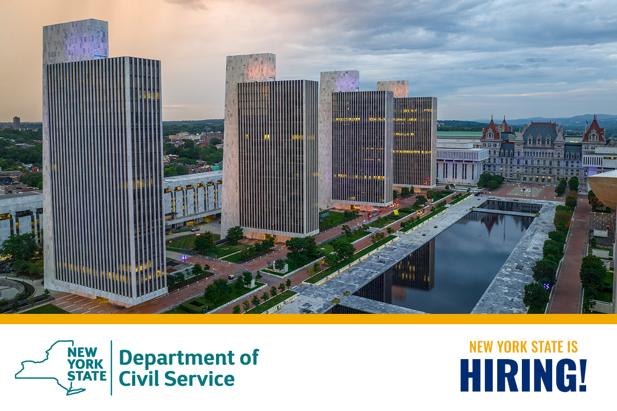 Did you know? New York State is hiring and has temporarily eliminated civil service exams for thousands of positions. There has never been a better time to apply. Check out StateJobs.ny.gov today.