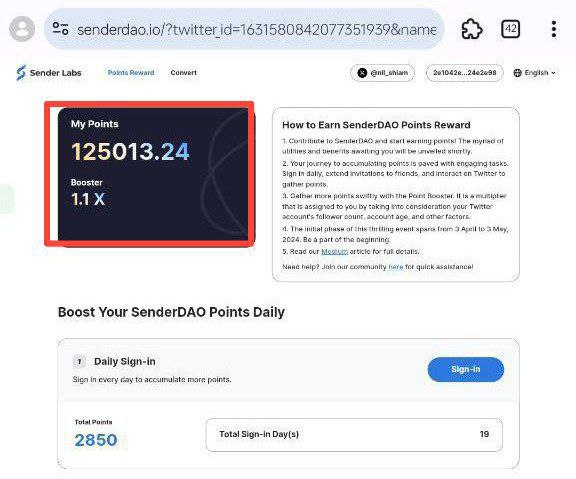 eth_robin_'s tweet image. #update #ListingAlert @SenderLabs
⭕ Sender Labs | 22 May 2024 [Claim..!!!?]

💥 Point Convert Coming Soon ⚡

Check Eligible Or Not ✔️

✅Check your sender point
👉If u Have 00 Points, U Not Eligible

🔥Point Convert to Token Soon💰💰

   ❌❌Airdrop Ended ❌❌