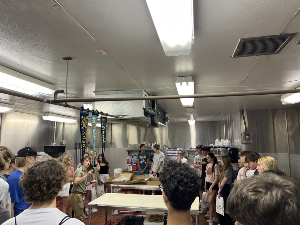 jbellmath's tweet image. Global and Cultural cuisine intersession in the demonstration kitchen, brewing science lab and butchering lab at Cincinnati State University! #MHSBEyond