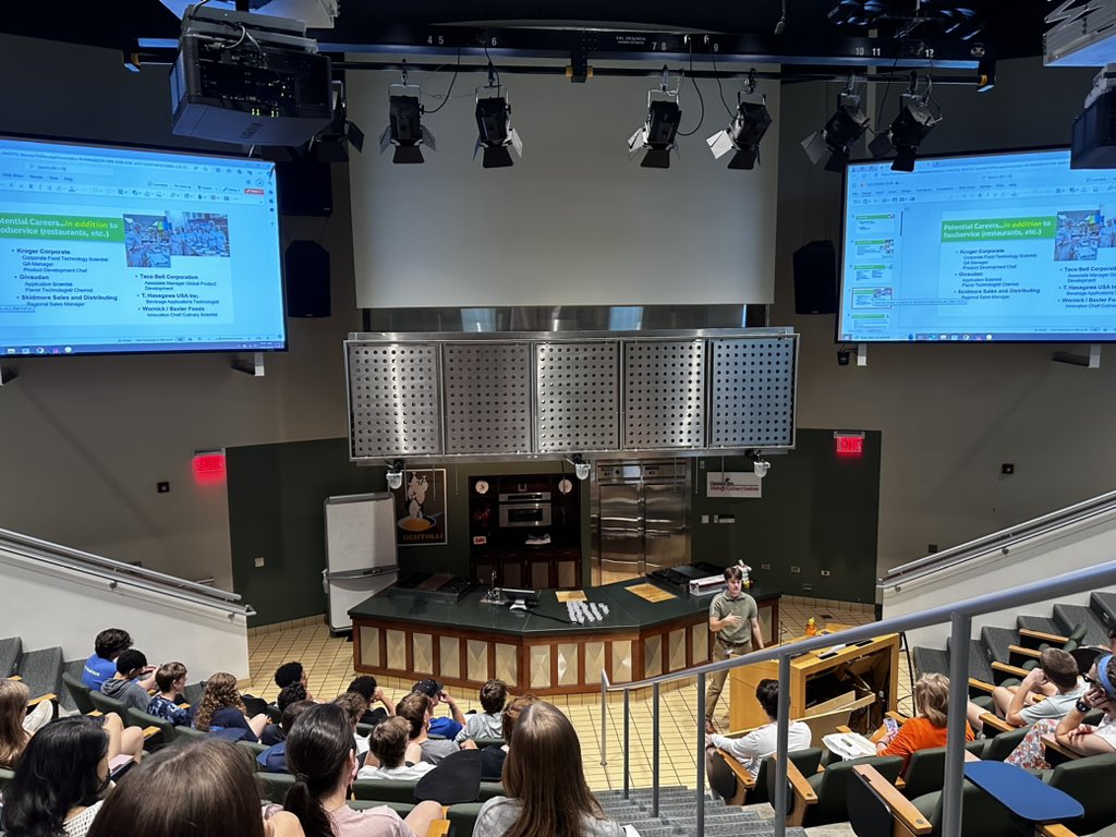jbellmath's tweet image. Global and Cultural cuisine intersession in the demonstration kitchen, brewing science lab and butchering lab at Cincinnati State University! #MHSBEyond