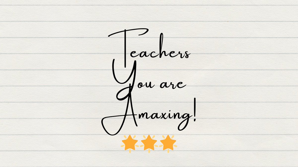 To all K-12 educators pushing to the final stretch, you're amazing! Don’t just count down the days—cherish the impact you’ve made. Reflect on a student whose life you’ve changed!  Don't grow weary in doing good! (Galatians 6:9) #ThankATeacher