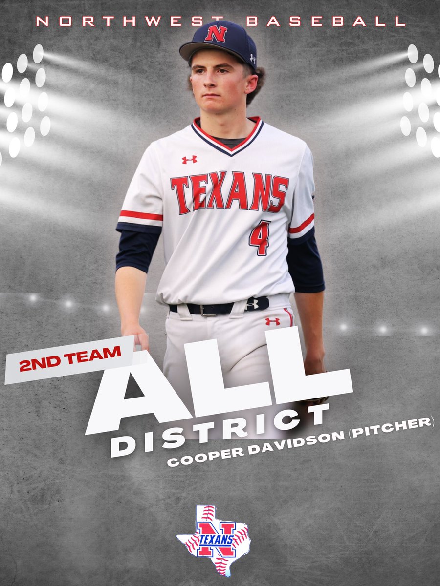 Congratulations to Justin Bush, Jackson Merritt, Trey Poe and Cooper Davidson, 2nd Team 5-5A All District‼️