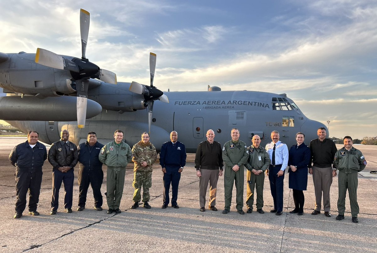 .<a href="/TAGofGA/">TAGofGA</a>, MG Dwayne Wilson, and Commander of the Georgia Air National Guard, MG Konata Crumbly, along with other Georgia Guard members, visited Argentina last week to strengthen and expand our State Partnership Program, established in 2016. 🌎🤝 #GeorgiaNGGlobal #SPP