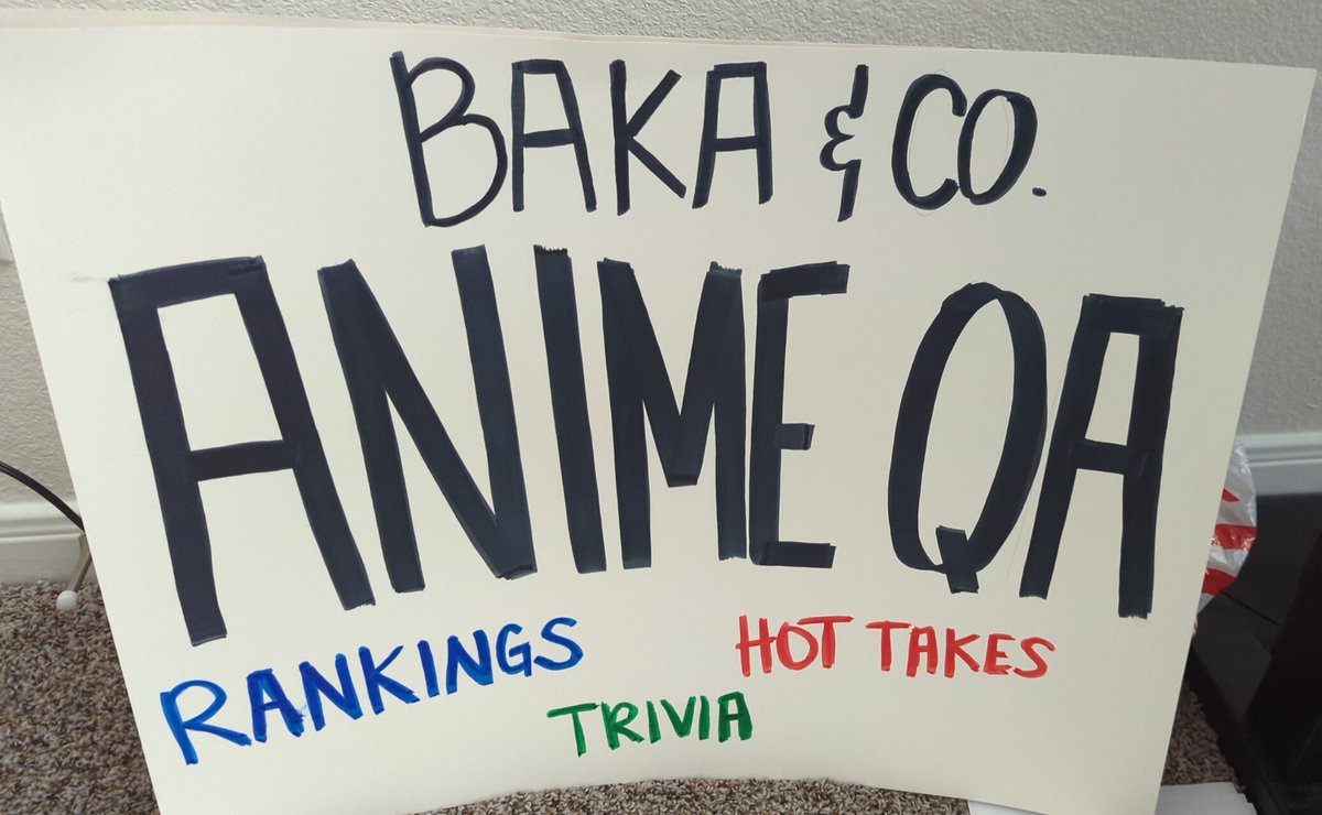 Bakacopodcast's tweet photo. We will also be walking around the con all weekend long looking to talk to you! Come and answer our questions of the day and walk away with some anime themed stickers. https://t.co/bCxzQ7k14I