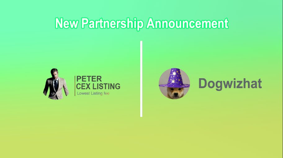 📣 Partnership Announcement🤝

Thank You Dogwizhat @doggwizhat  to trust and made a strategic partnership with Peter - Listing Exchanges. 

✅ $WIZ - Meme coins days are over. Long live magic coins! ✨