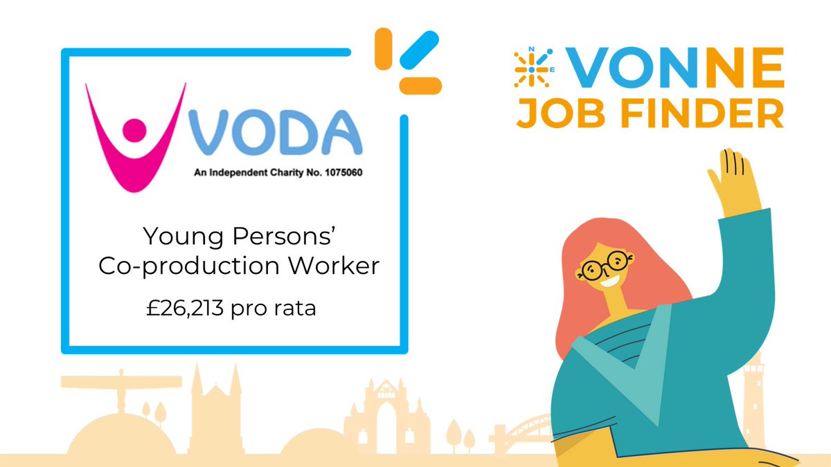 Young Persons’ Co-production Worker, @NTynesideVODA , £26K pro rata vonne.org.uk/vonne-jobs-det… #CharityJobs #NorthEastJobs #TynesideJobs