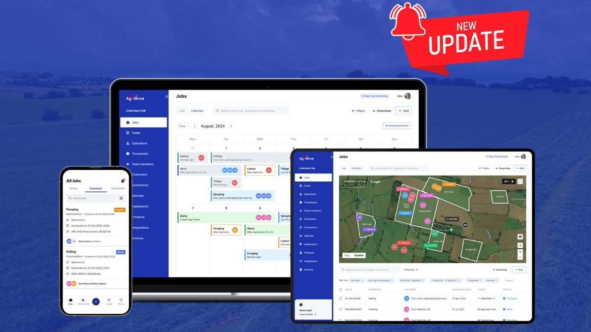 NEW UPDATE ✅

Introducing the new calendar view to the jobs page which also includes:

- Drag &amp; drop functionality for all jobs
- Ability to plan jobs and leave them unscheduled
- More filter search boxes.

Start your free trial today at ag-drive.com

<a href="/TheNAAC/">The NAAC</a>