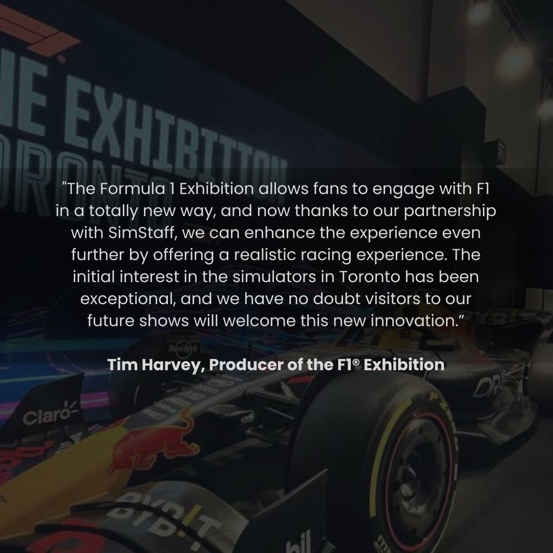 Exciting news! We're thrilled to announce our strategic collaboration with the F1 Exhibition in Toronto! This partnership brings together technical expertise and innovative thinking, ensuring seamless integration of simulators into live events throughout the year. #f1exhibition