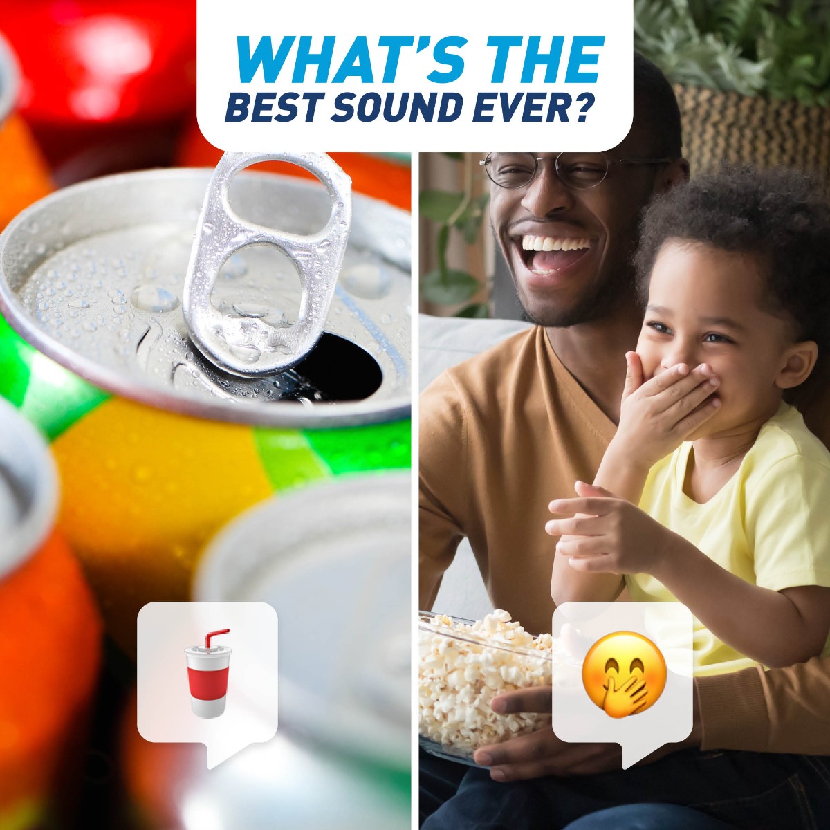 starkeyhearing's tweet photo. Weโre cracking up over here. What do you think? ๐ค Which of these sounds should move forward in our #BestSoundEver bracket, Can Cracking Open ๐ฅค or Baby Giggling ๐คญ?
#BetterHearingMonth #HearBetterLiveBetter https://t.co/Nf93QKo8I9