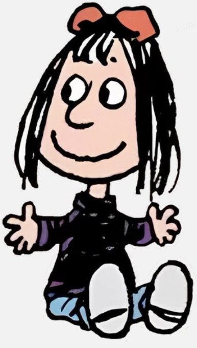 Truffles is a character from the Peanuts comics who only showed up a few times in the 70s and in the show, which adapted the strips into episodes. She's also one of the few Peanuts characters to have irises, making her kind of look like a Moomin character. 