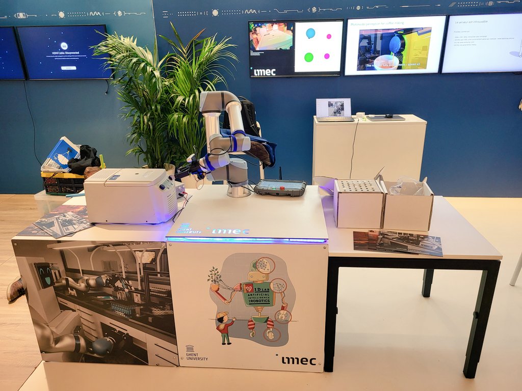 Francis wyffels (@fwyffels) on Twitter photo After #ICRA2024, we are ready to demonstrate our tactile sensor tech and #AI for robot helpers in wet labs at #ITFWorld2024 <a href="/imec_int/">imec</a> Together with <a href="/brubotics/">BruBotics VUB</a> we <a href="/IDLabResearch/">IDLab</a> have a huge robotics booth 🤖 🤖 <a href="/adverleysen/">Andreas Verleysen</a> After #ICRA2024, we are ready to demonstrate our tactile sensor tech and #AI for robot helpers in wet labs at #ITFWorld2024 <a href="/imec_int/">imec</a> Together with <a href="/brubotics/">BruBotics VUB</a> we <a href="/IDLabResearch/">IDLab</a> have a huge robotics booth 🤖 🤖 <a href="/adverleysen/">Andreas Verleysen</a>
