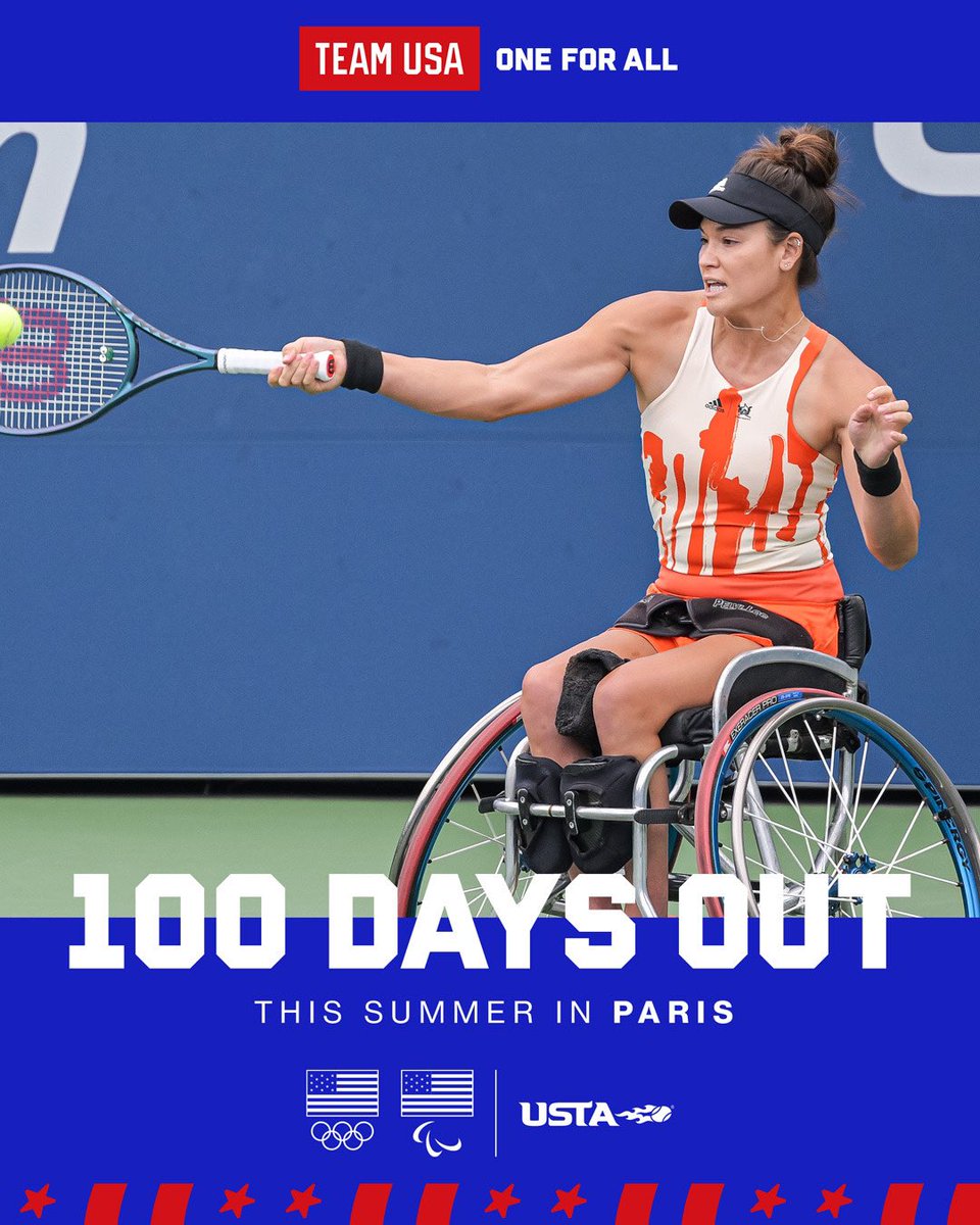 💯days countdown is on 💪🇺🇸 #Paris2024 | #ParisParalympics