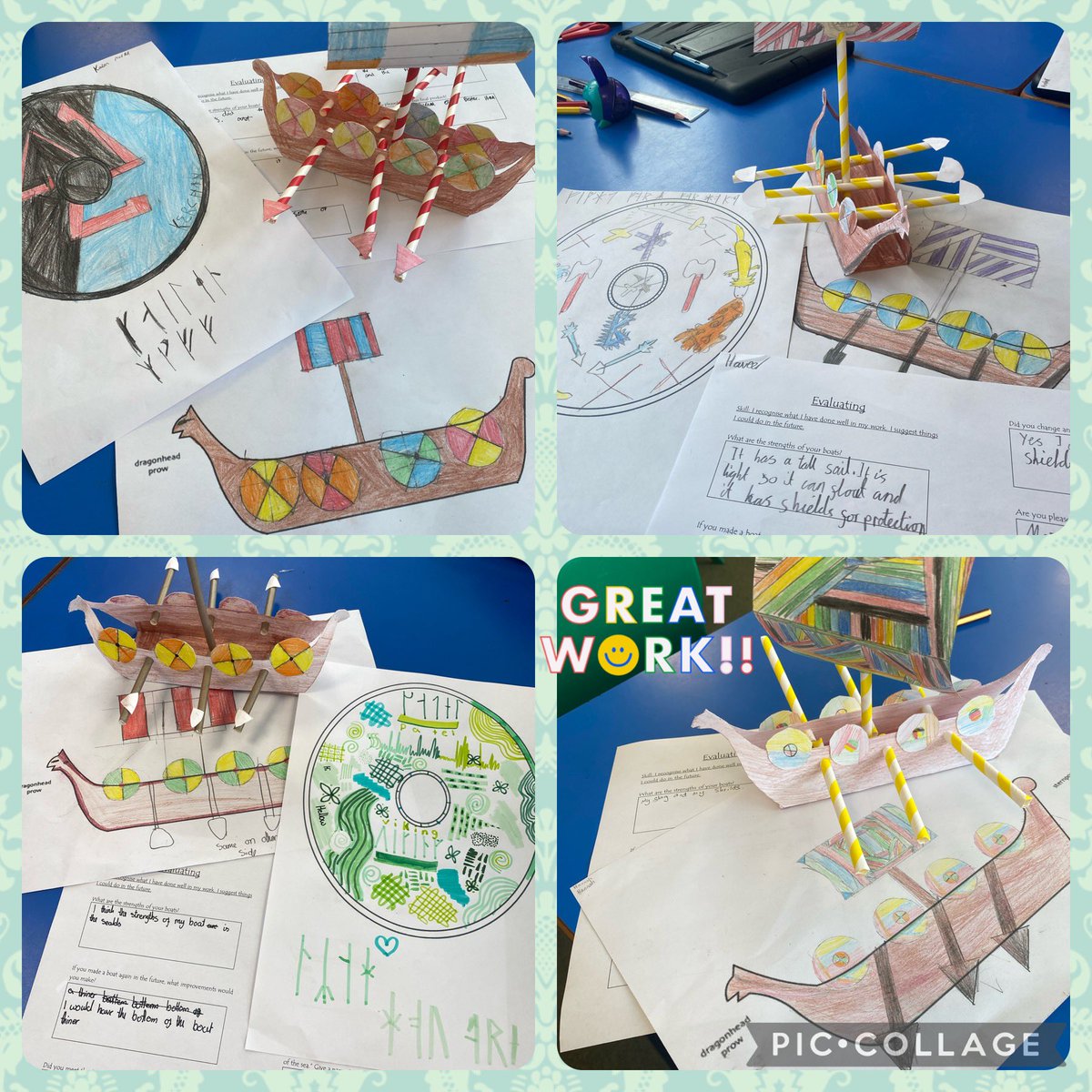 Hares have had an amazing DT day, designing, planning, crafting and producing a Viking Longboat along with shields 🛡️ that represent their families 🤩 @the_atlp