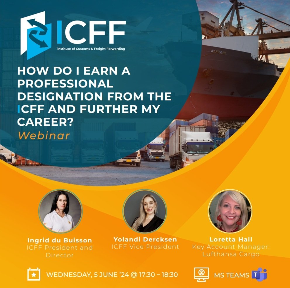IcffInfo's tweet image. Mark Your Calendar: 05 June &apos;24 @17h30

Join us for an enlightening session with Loretta Hall, as we discuss earning a professional designation from the ICFF and advancing your career.

Send your RSVP to lmapheto@icff.co.za

#ICFF #ProfessionalDevelopmemt #CareerDevelopment