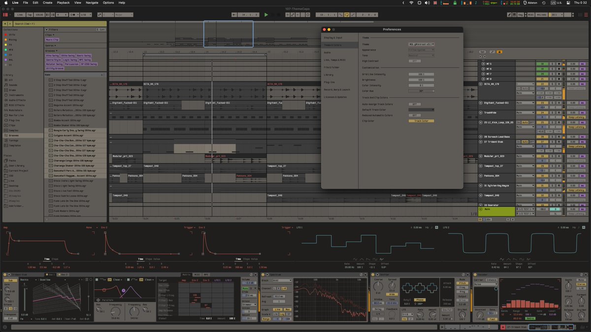 Remake @Ableton Live 12 with retro refinement: updated workstation, ultra-dark themes: cdm.link/2024/05/makeov… UNIX-inspired 90s good looks come back to the latest version of the DAW. Genius.