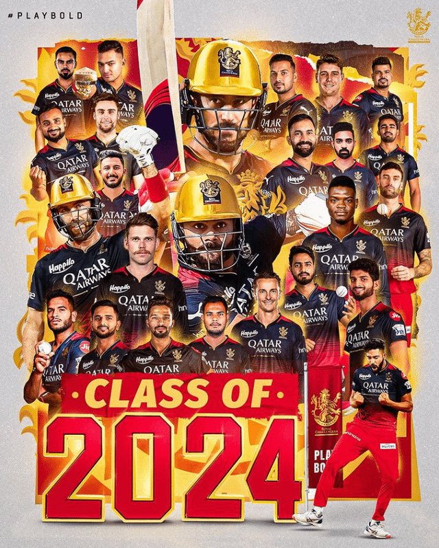 iam_aaq's tweet photo. #RoyalChallengersBengaluru management will have a big headache to finalize players for retention,as in this #IPL2024, all #RCB players clicked big time like one unit.
#Faf #Kohli #JackWills #Patidar #Maxwell #Green #Kartik #Lomror #Siraj #karanSharma #Swapnilsingh #YashDayal https://t.co/clZzsJn0LD
