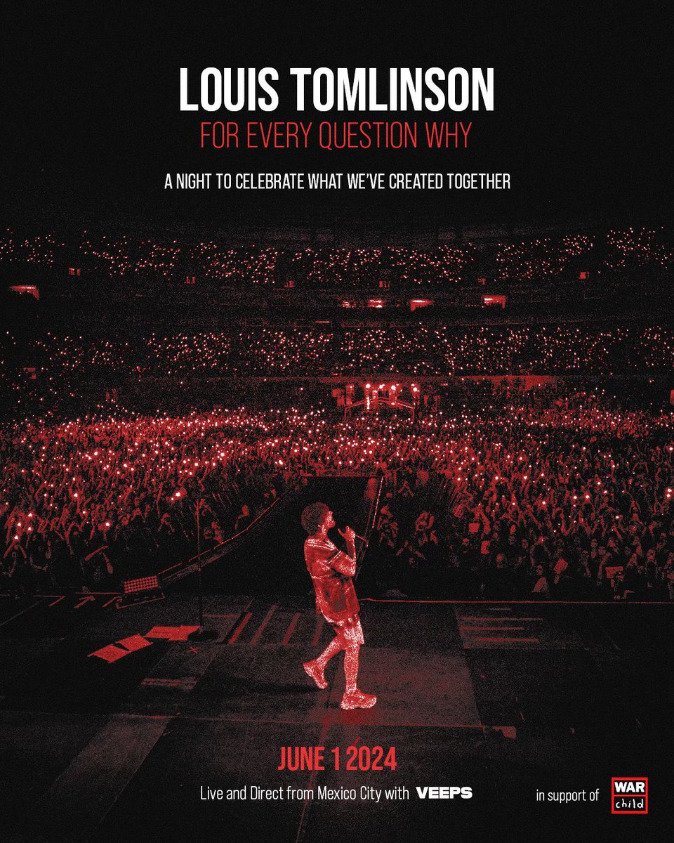 FOR EVERY QUESTION WHY: STREAMING LIVE AND DIRECT FROM MEXICO CITY 🇲🇽

Join Louis as he performs live from Mexico City’s Autódromo Hermanos Rodríguez. The first male solo artist to headline the world famous home of the Mexican F1 Grand Prix, in celebration of his two back to back