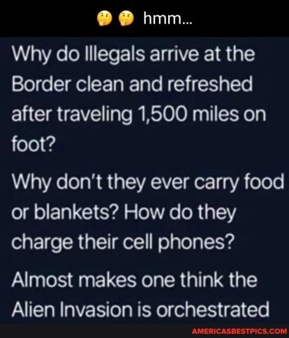 THE INVASION ACROSS OUR BORDERS IS ORCHESTRATED. Soros and the UN are orchestrating it among other things - The UN is paying illegals with US dollars to help Biden change the demographics of this country while at the same time trying to convince the country that White people are